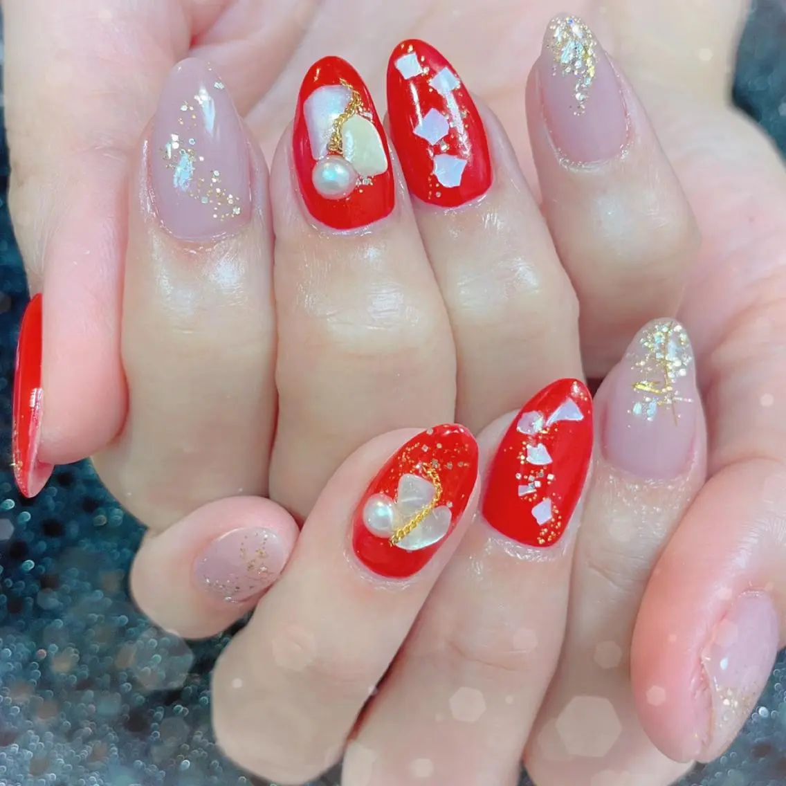 ネイル ハンドネイル ハンドケア MoON...❤︎ MeGuのネイルデザイン