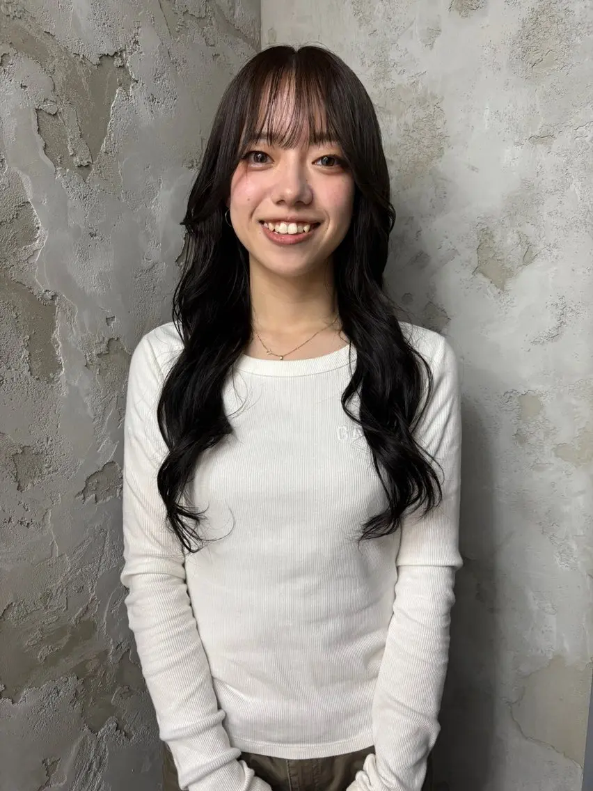 セミロング ヘアカラー 岩間 萌々果/eimのヘアスタイル