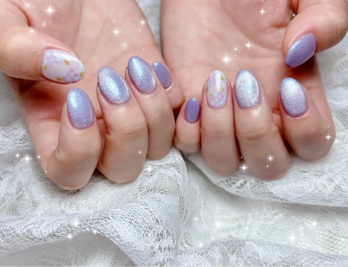 ネイル アートネイル マグネットネイル ハンドネイル FLARE NAIL フレアネイルのネイルデザイン