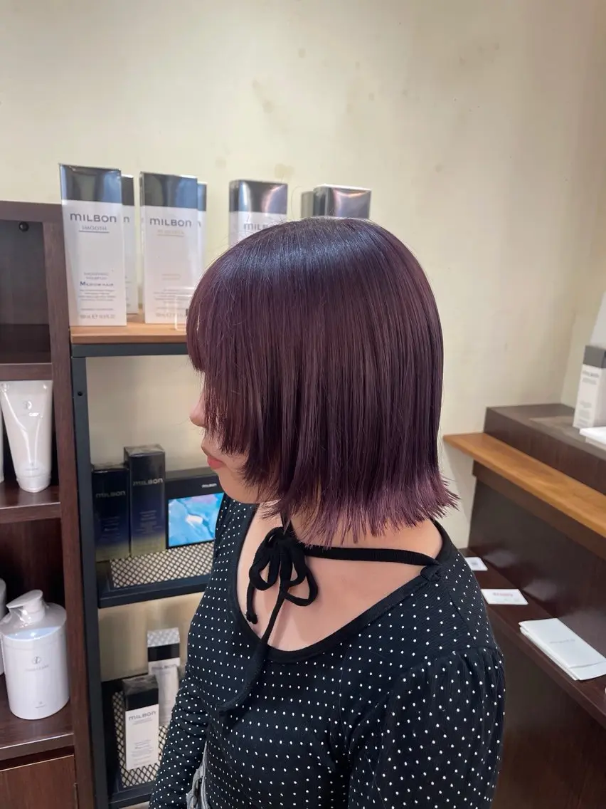 カラー カット ヘアカラー トリートメント envogue ゆりのヘアスタイル