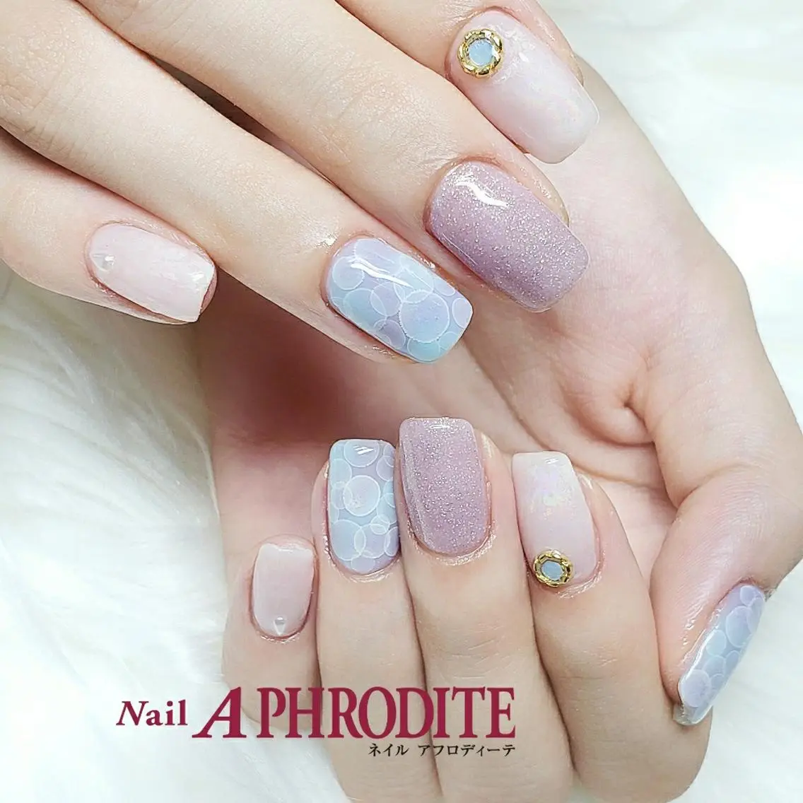 ネイル 持ち込み ニュアンスネイル ハンドネイル Nail Aphroditeのネイルデザイン