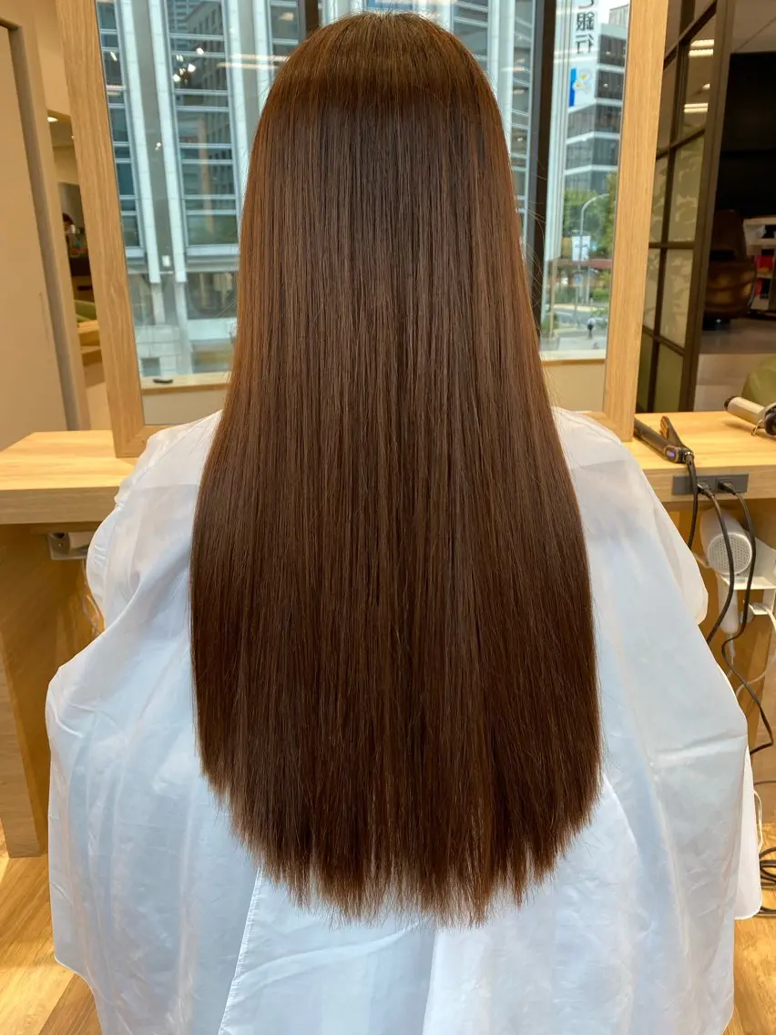 ロング カラー 中尾 綺のヘアスタイル