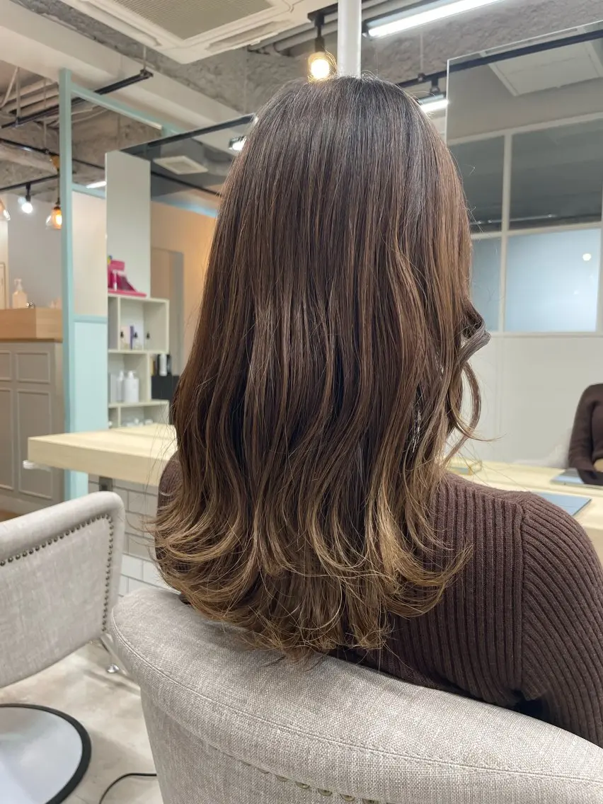 ミディアム Luana難波 🫧NOAのヘアスタイル
