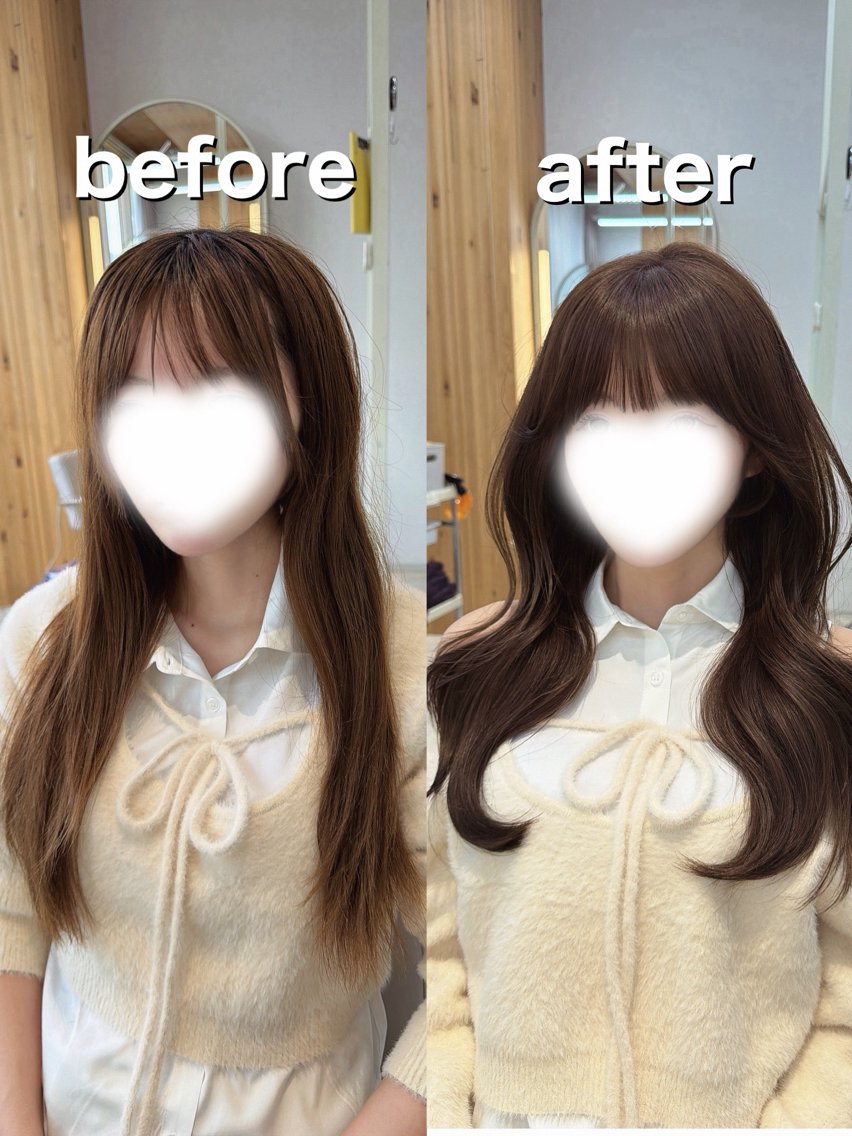セミロング カット ヘアカラー トリートメント 顔周り/レイヤー/ 前髪/TAKUのヘアスタイル