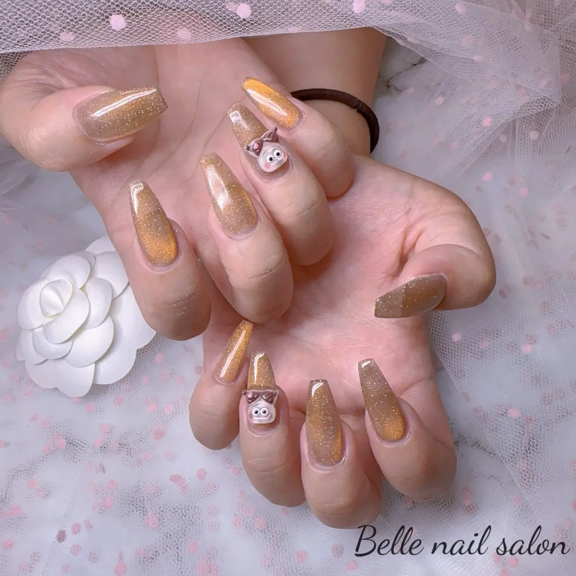 ネイル オーロラネイル フットネイル 韓国ネイル ラメ(グリッター) ラメグラデーション ハンドネイル Belle nail salon 新小岩のネイルデザイン