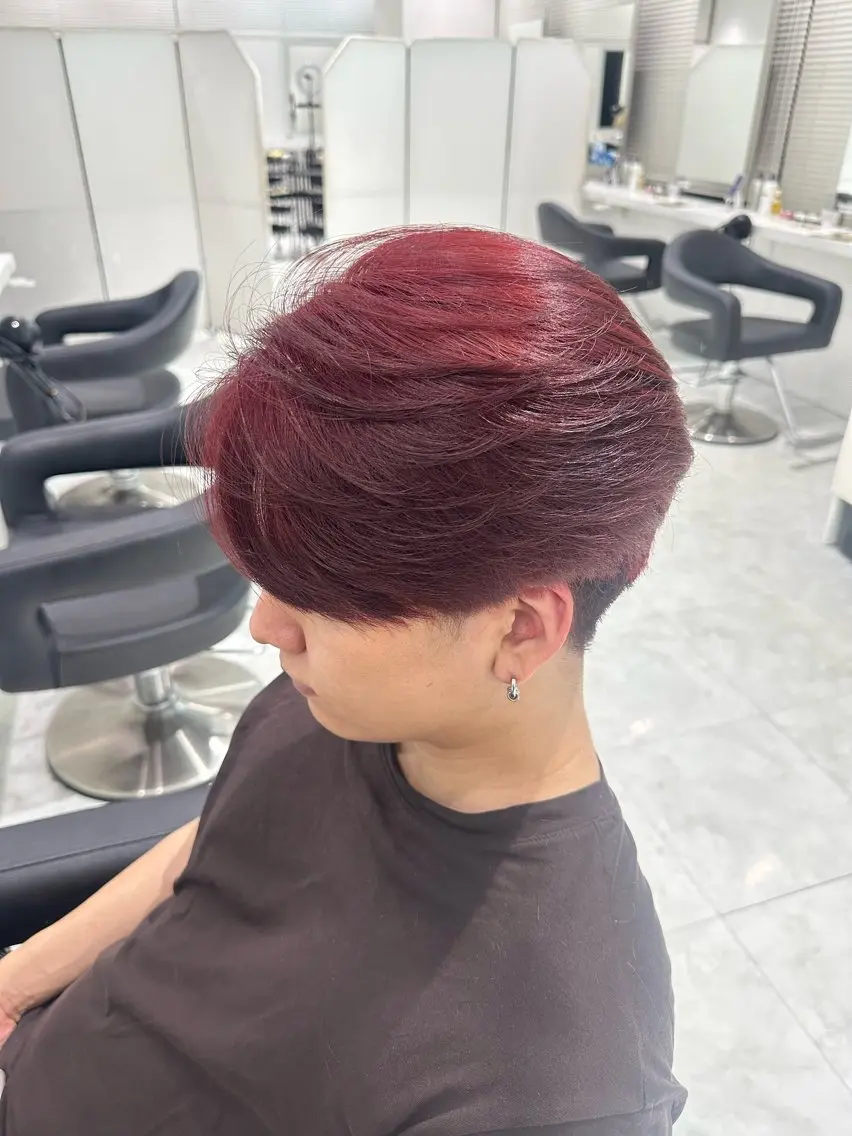 ショート カラー メンズ カット ヘアカラー 🐺韓国風メンズ特化 あさひ🐺のヘアスタイル