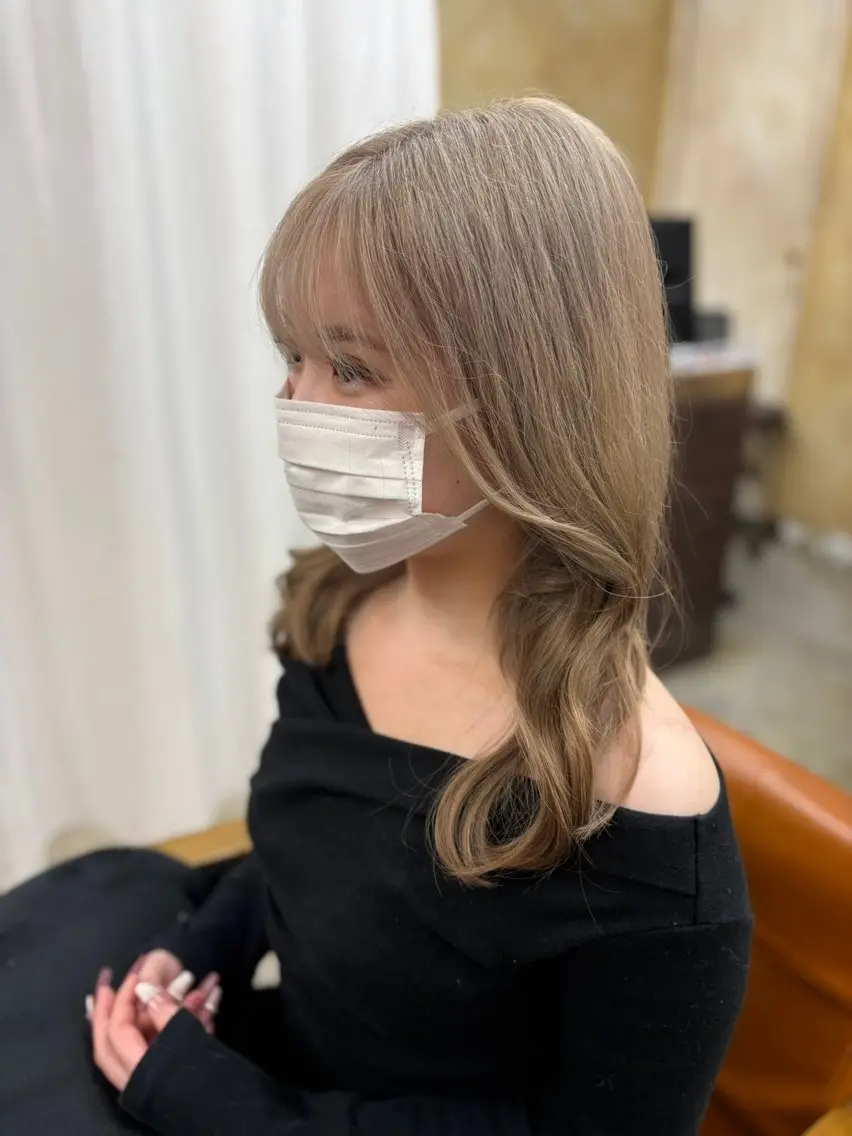 セミロング ヘアカラー トリートメント Retsu /UniQのヘアスタイル