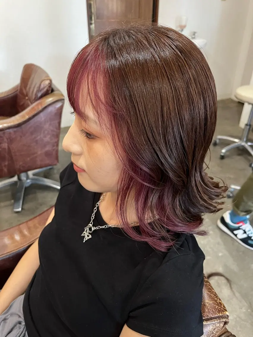 ミディアム ミストバング ☺︎宮田 麻衣☺︎のヘアスタイル