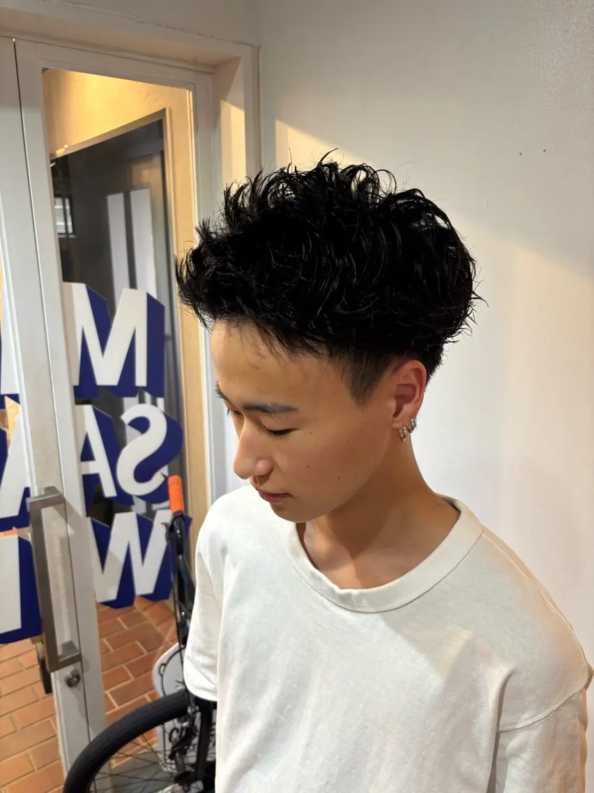 パーマ メンズ 村下 美尋のヘアスタイル