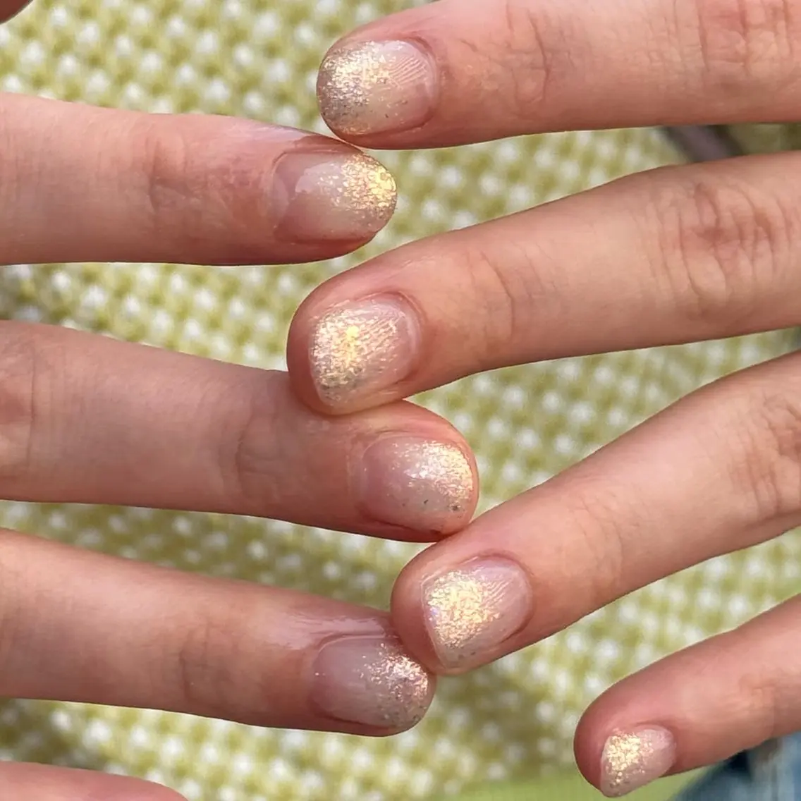 ネイルモデル様募集✨【オフなし】ラメグラデーションネイルの写真