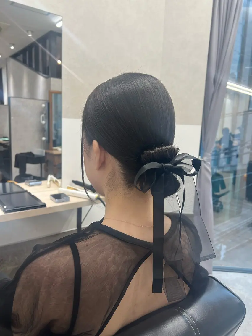 ミディアム ヘアセット GiseL 博多 ほのかのヘアスタイル
