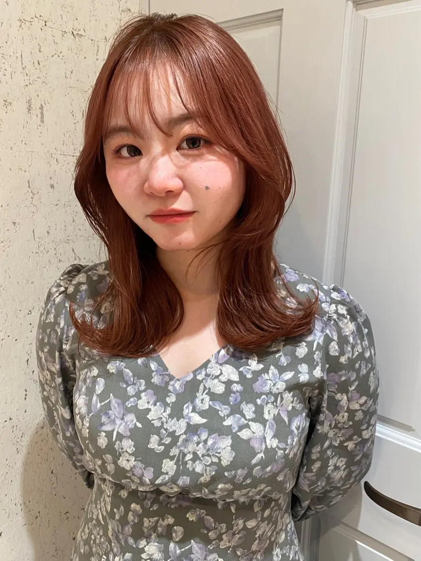 ミディアム カラー ブリーチ カット ヘアカラー トリートメント mai / linoah˚✧のヘアスタイル