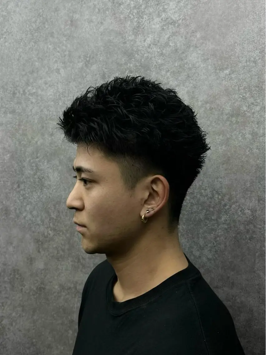 ショート パーマ カット ヘアセット 🔥フェザーパーマ 特化🔥勇斗のヘアスタイル