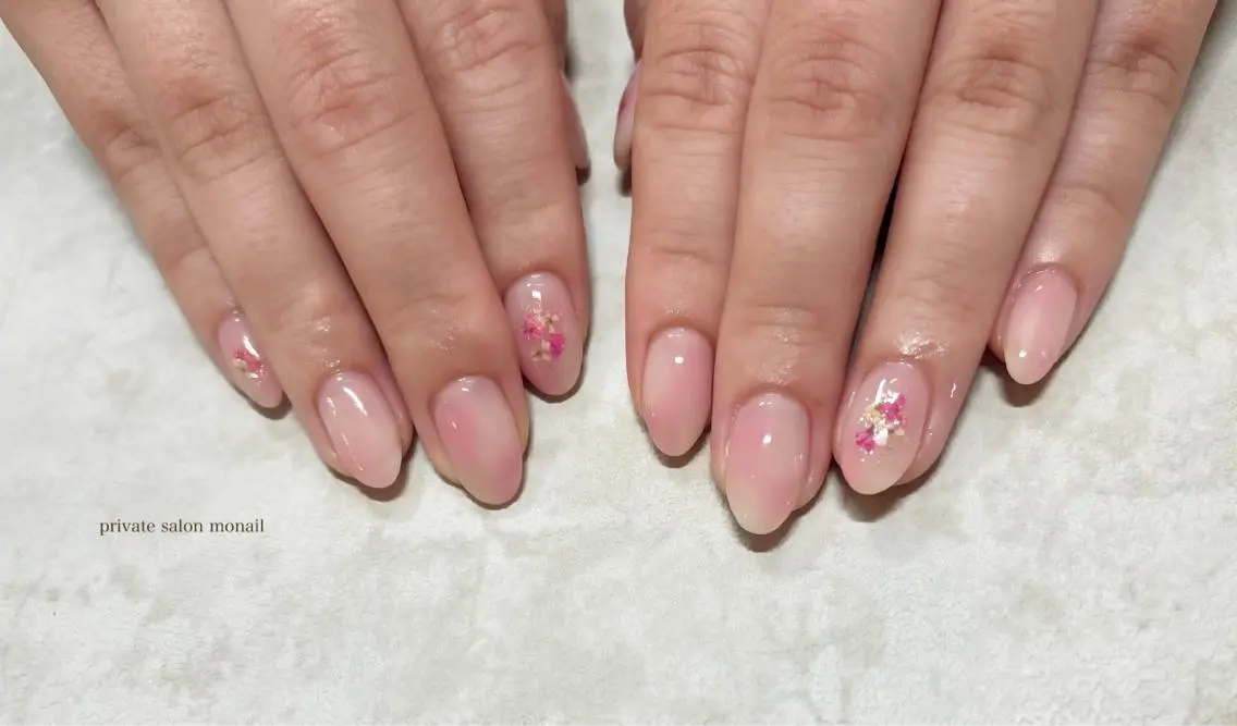 ネイル フラワーネイル ハンドネイル nail salon monailのネイルデザイン
