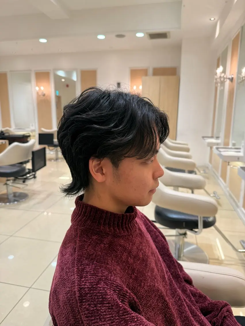 ショート パーマ メンズ カット パーマ トリートメント メンズ特化型美容師 栗山勇人のヘアスタイル