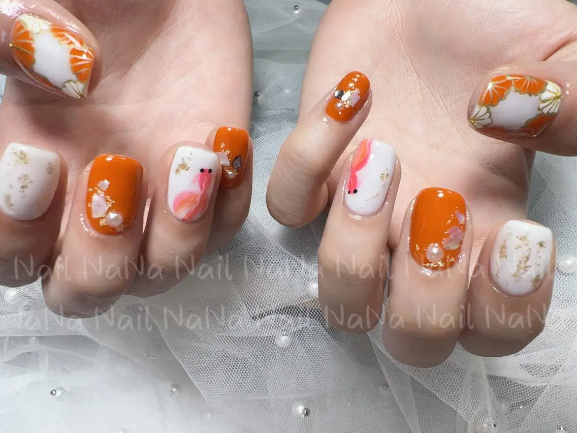 ショート カラー ネイル ハンドネイル Nail NaNaのネイルデザイン