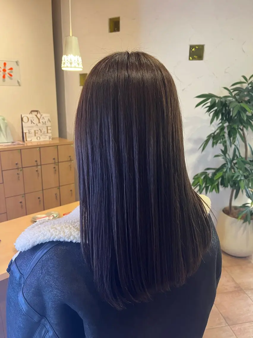 ロング カラー カット ヘアカラー 西田 早輝子🍊のヘアスタイル