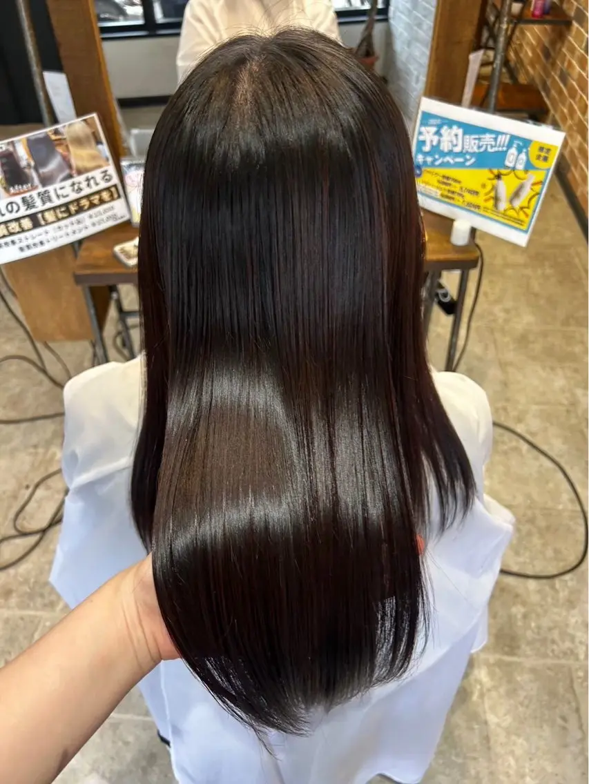 【平日限定/1日2名限定】髪にドラマを。あなただけの髪質改善コース(ストレート)✨️の写真
