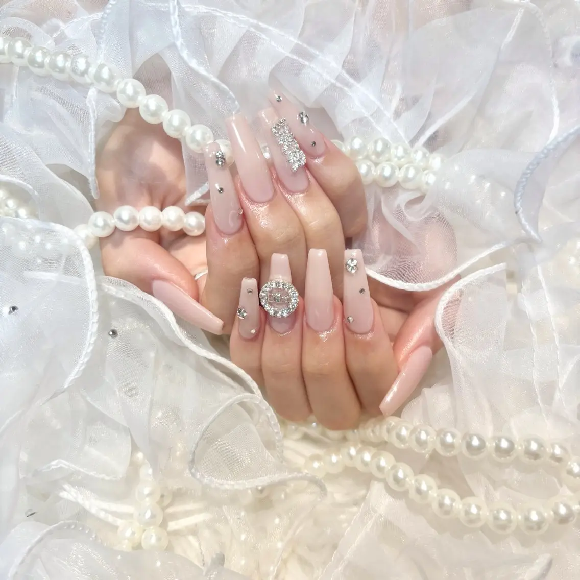 【HAND】オフなし⭐️チップ長さ出し10本＋ワンカラーorラメグラの写真