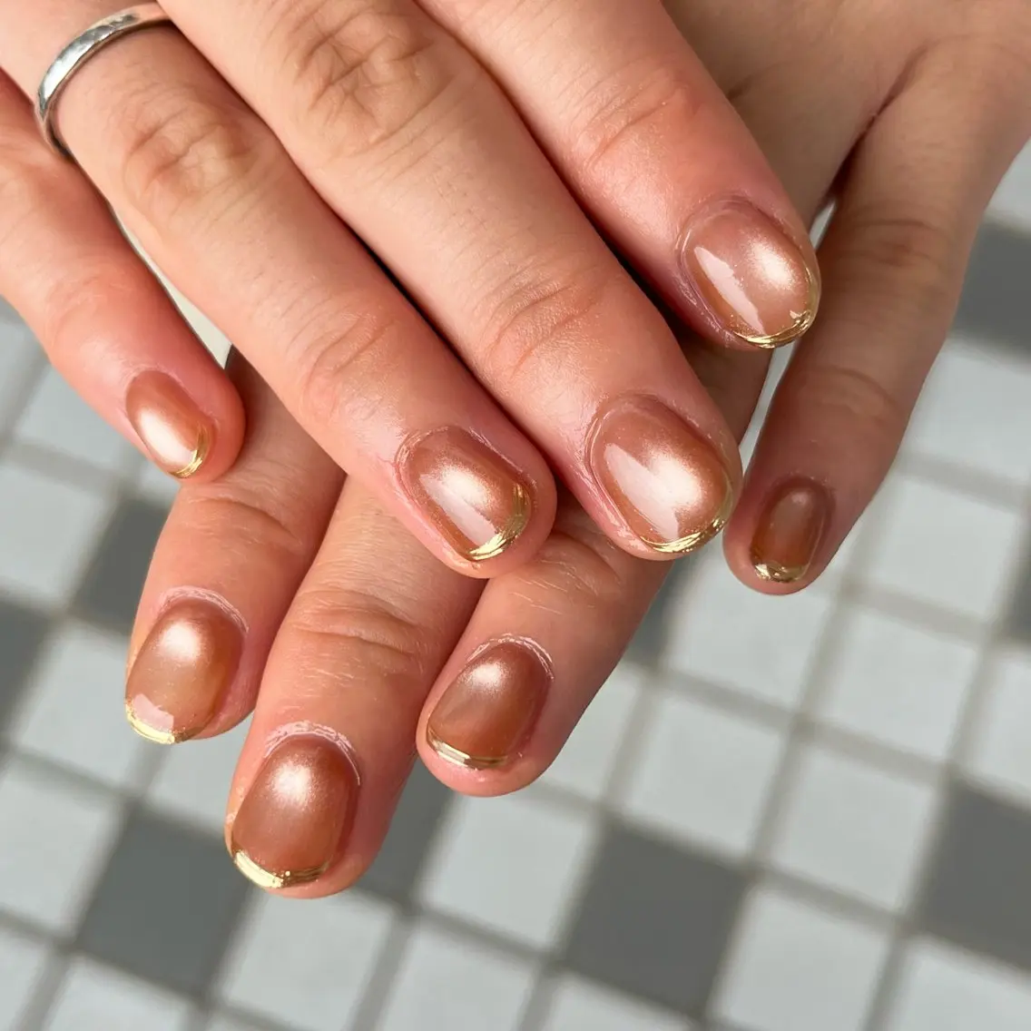 ネイル ミラーネイル Momonails Ayanoのネイルデザイン