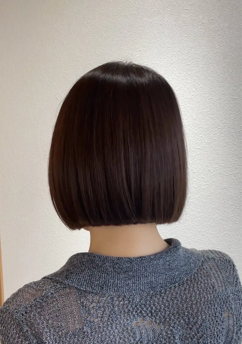 ショート カラー 切りっぱなしボブ ブリーチ ブリーチなしカラー ボブ 顔周りカット カット ヘアカラー 縮毛矯正 ♥️似合わせボブ/ 縮毛矯正/大和田拓夢のヘアスタイル