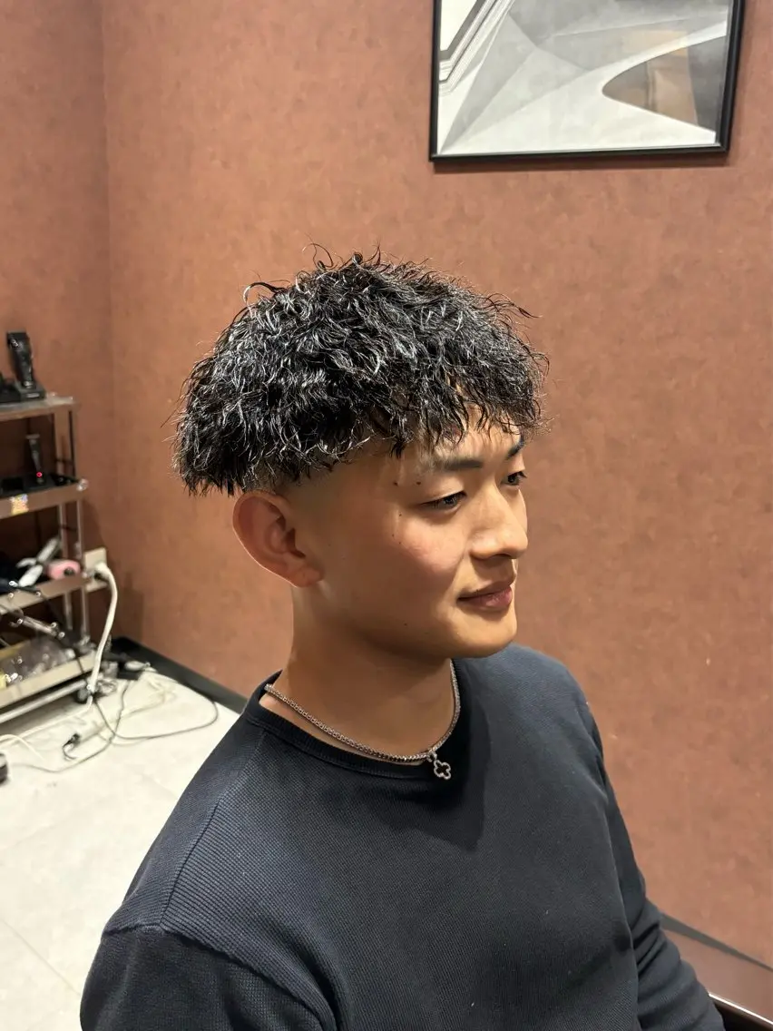 ショート パーマ メンズ カット パーマ メンズ特化 / Reiのヘアスタイル