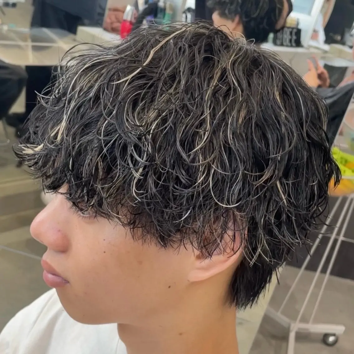 ミディアム カラー ヘアアレンジ メンズ fifth 石川 凪のヘアスタイル