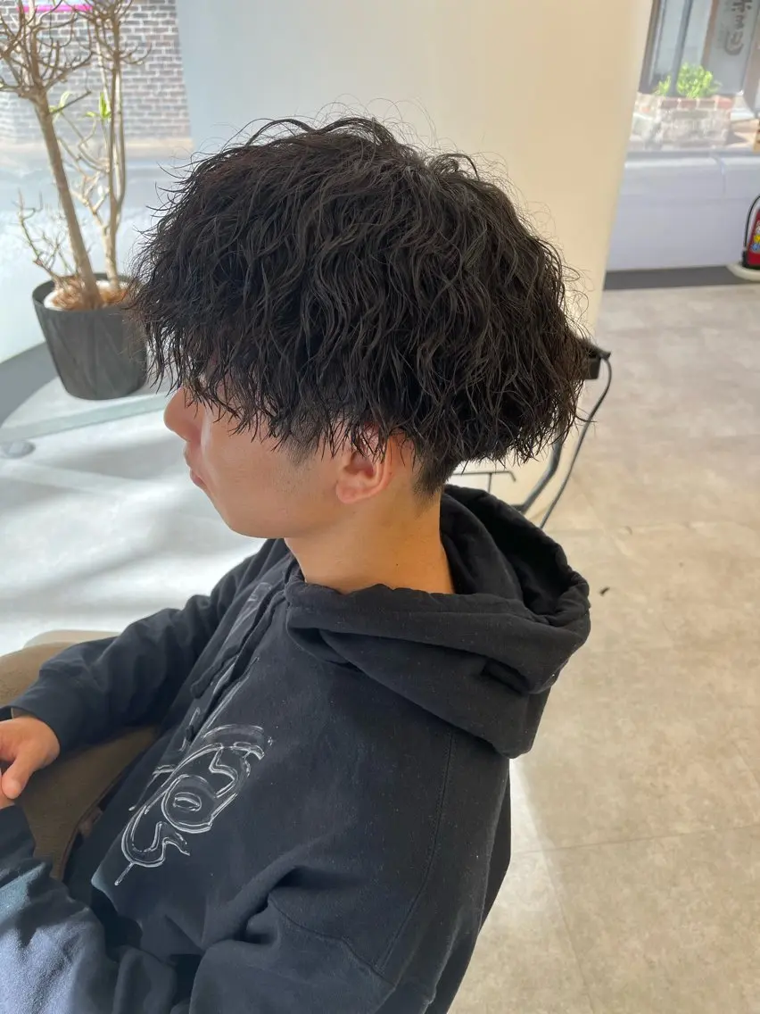 ショート カラー パーマ メンズ 森龍馬 メンズ専門美容師のヘアスタイル