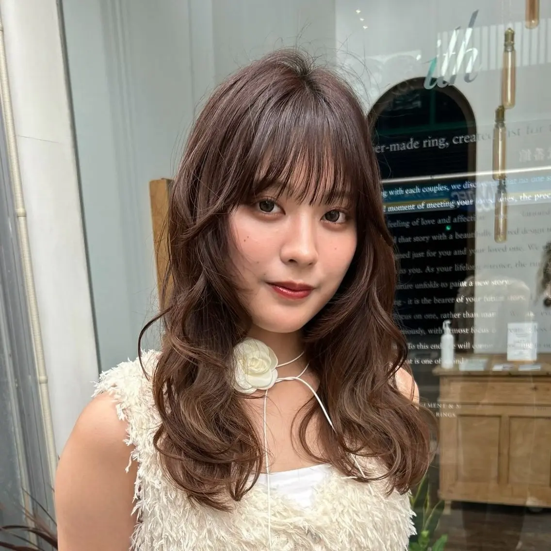 ロング カラー ヘアカラー はるな/透明感カラー /暖色カラーのヘアスタイル