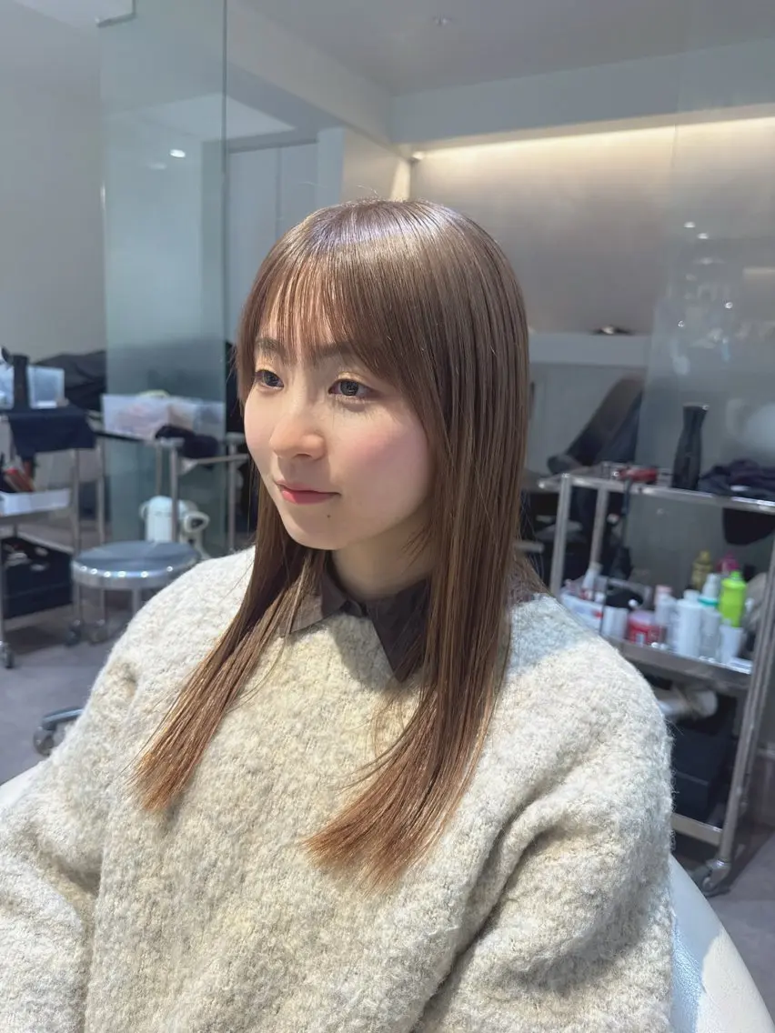 ロング カラー ベージュカラー ブリーチ 透明感カラー ハイトーンカラー ミルクティーベージュ カット ヘアカラー 💎透明感カラー特化 💎TAISEIのヘアスタイル
