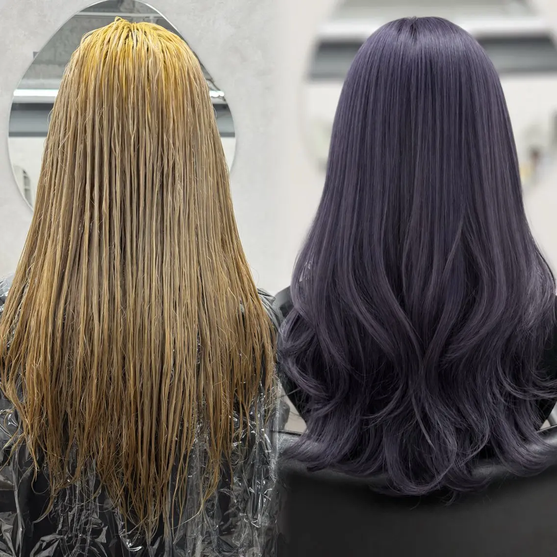 カラー ブリーチ 透明感カラー ハイトーンカラー ヘアカラー レイヤー💫Wカラー 🍎森貝洋亮🍎のヘアスタイル
