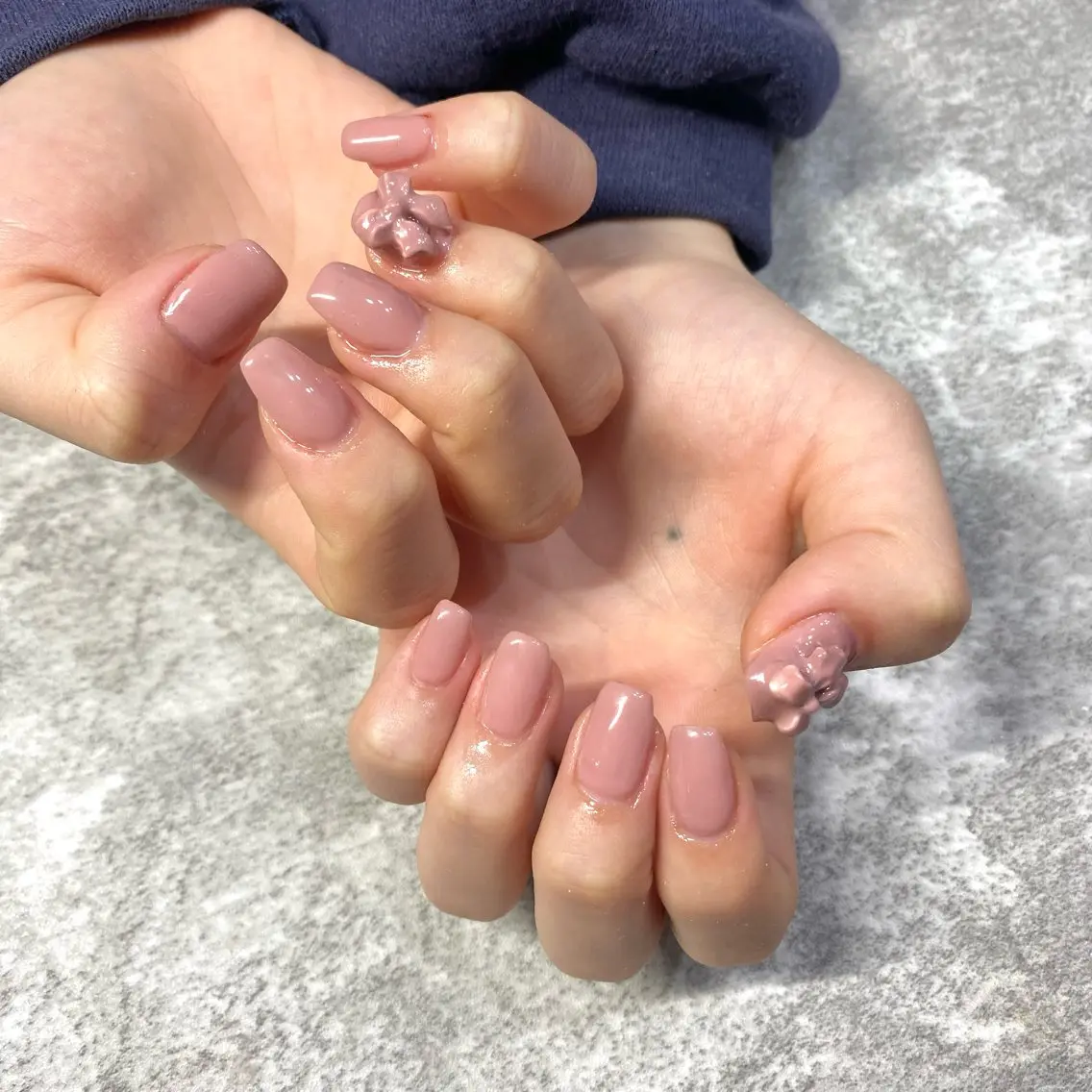 ネイル ピンク リボン ハンドネイル ★Rinail... .のネイルデザイン