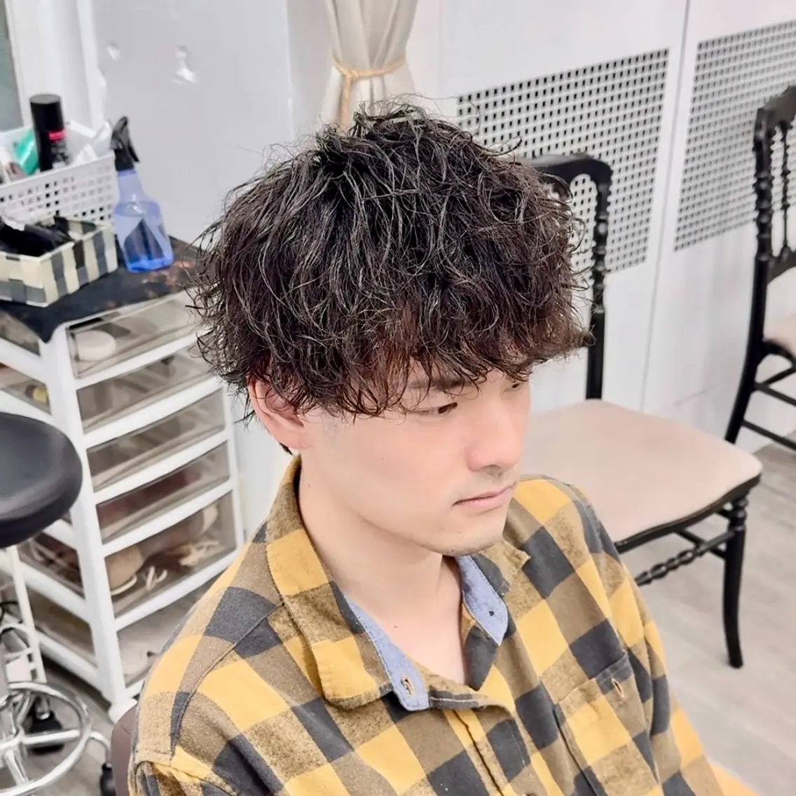 パーマ メンズ カット パーマ 🔥メンズパーマ特化 菅谷尚悠🔥のヘアスタイル