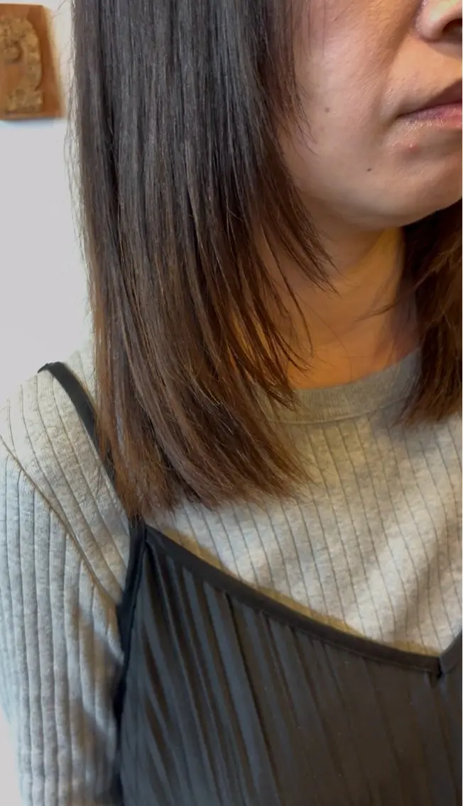 ミディアム 顔周りカット レイヤーカット 🍳しながわ はるか🍳のヘアスタイル