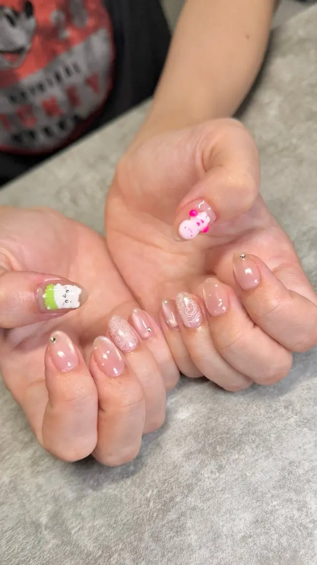 ネイル ハンドネイル ハンドケア shino🌟 痛ネイルのネイルデザイン
