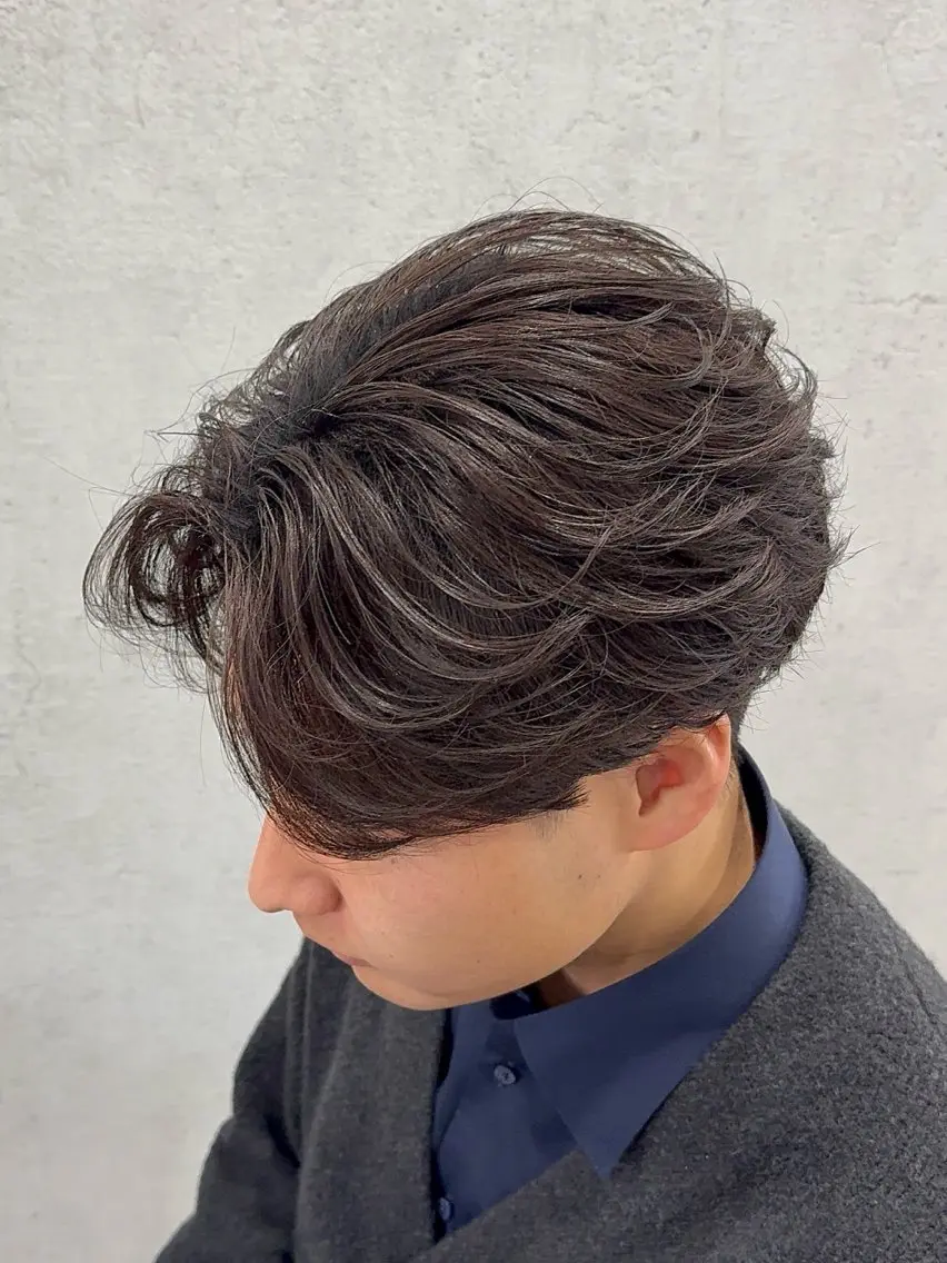 パーマ メンズ フェザーパーマ メンズパーマ カット パーマ 毛流れ/シャドウ 🇰🇷AYATOのヘアスタイル