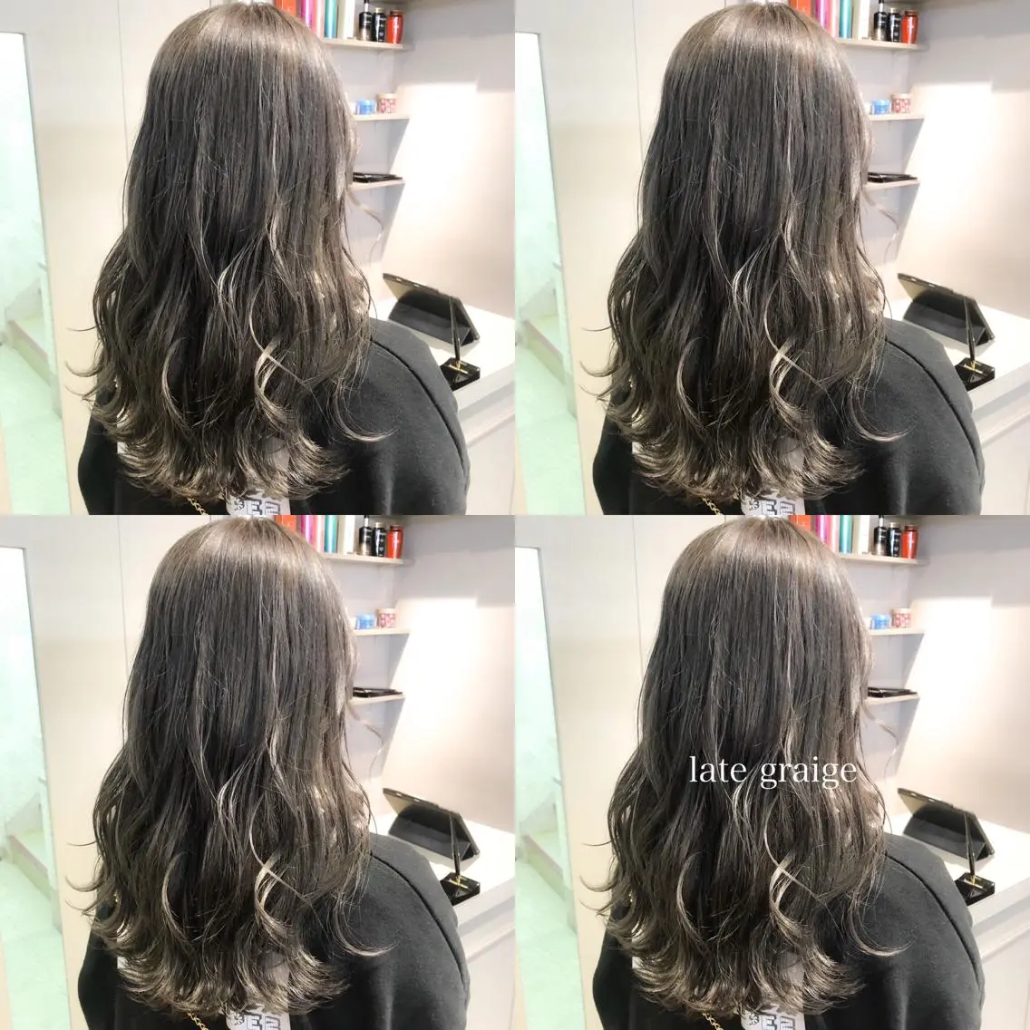 ロング カラー ヘアカラー トリートメント ハイトーン×レイヤー カットTAKUMIのヘアスタイル