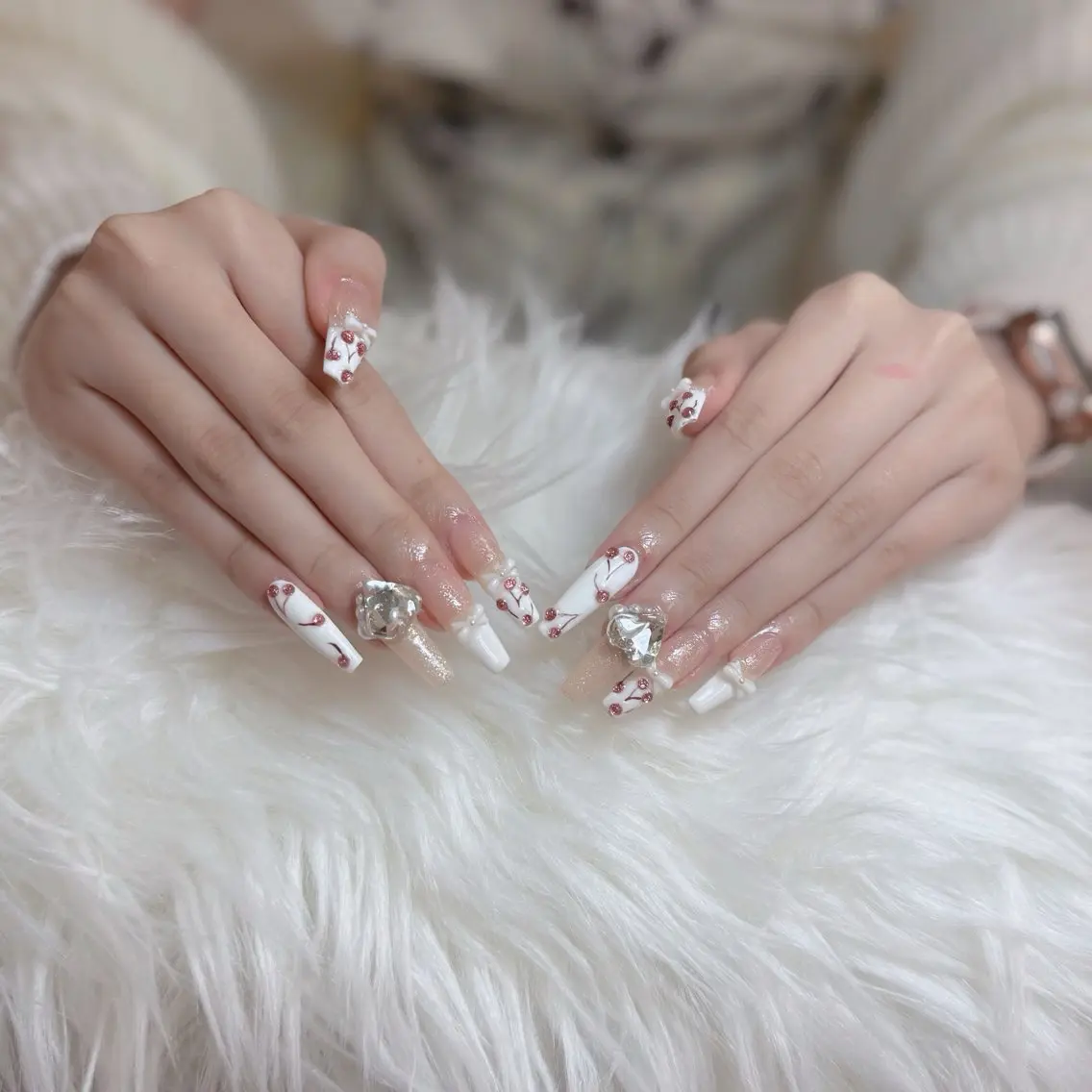 ネイル ジェルネイル 韓国ネイル マグネットネイル ネイルチップ 冬ネイル Lenie Nail Salonのネイルデザイン