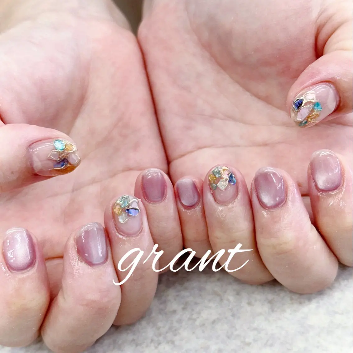 ネイル シンプルネイル ハンドネイル nailsalon grantのネイルデザイン