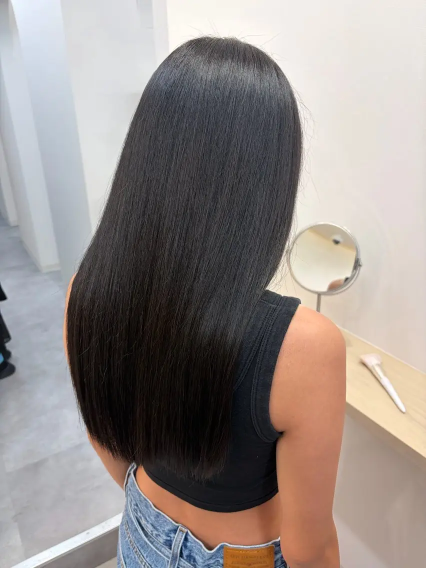 セミロング 髪質改善 トリートメント ヘアカラー トリートメント 髪質改善/縮毛矯正/ 艶カラー/登貴のヘアスタイル