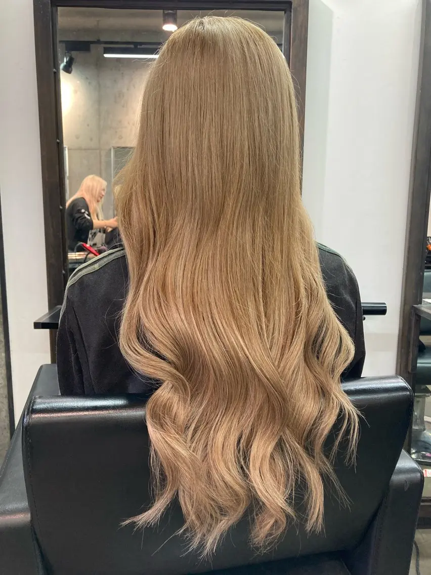 ロング カラー エクステ ✨最安値✨エクステ カラー🌼つきな🌼のヘアスタイル