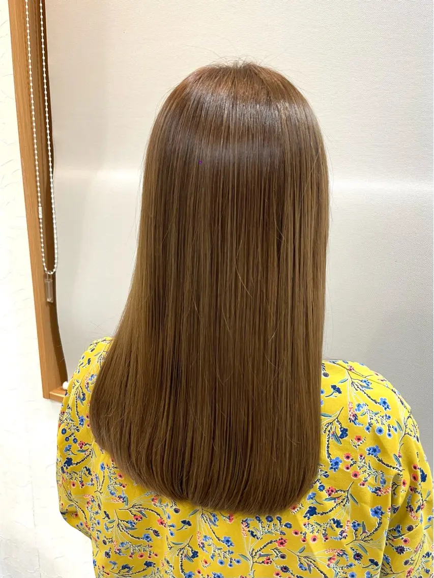 セミロング トリートメント ヘアカラー 千葉 美咲のヘアスタイル