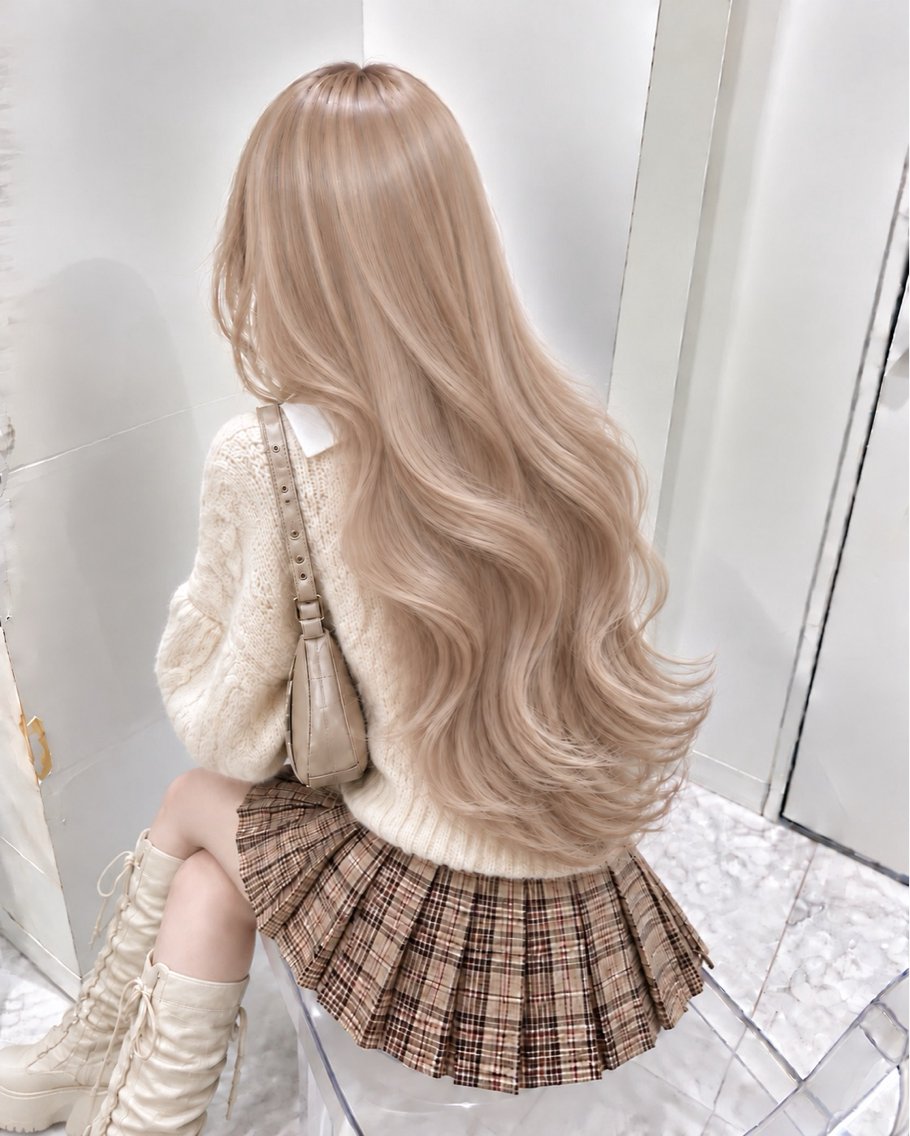 ロング カラー ヘアアレンジ カット ヘアカラー トリートメント ヘッドスパ ヘアセット 🧸ミルクティー特化 🧸MASAKIのヘアスタイル