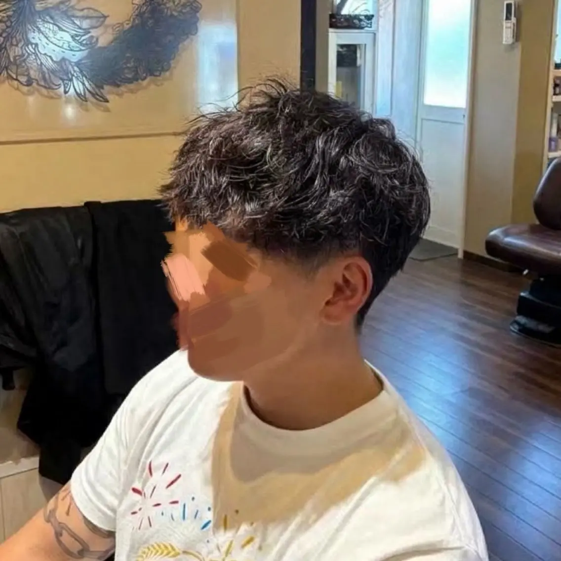 パーマ メンズ 梅田 花音のヘアスタイル