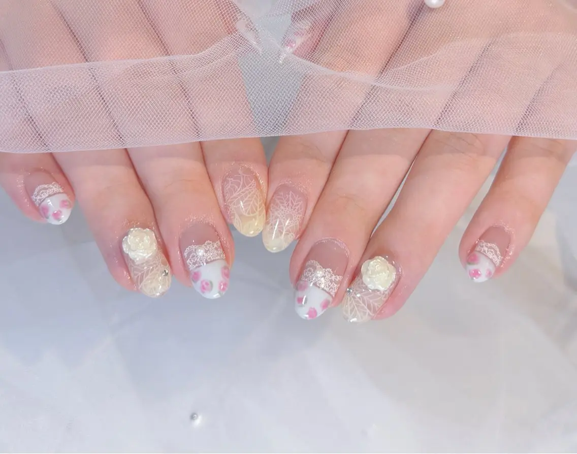 ネイル レース ハンドネイル Reauty Nailのネイルデザイン