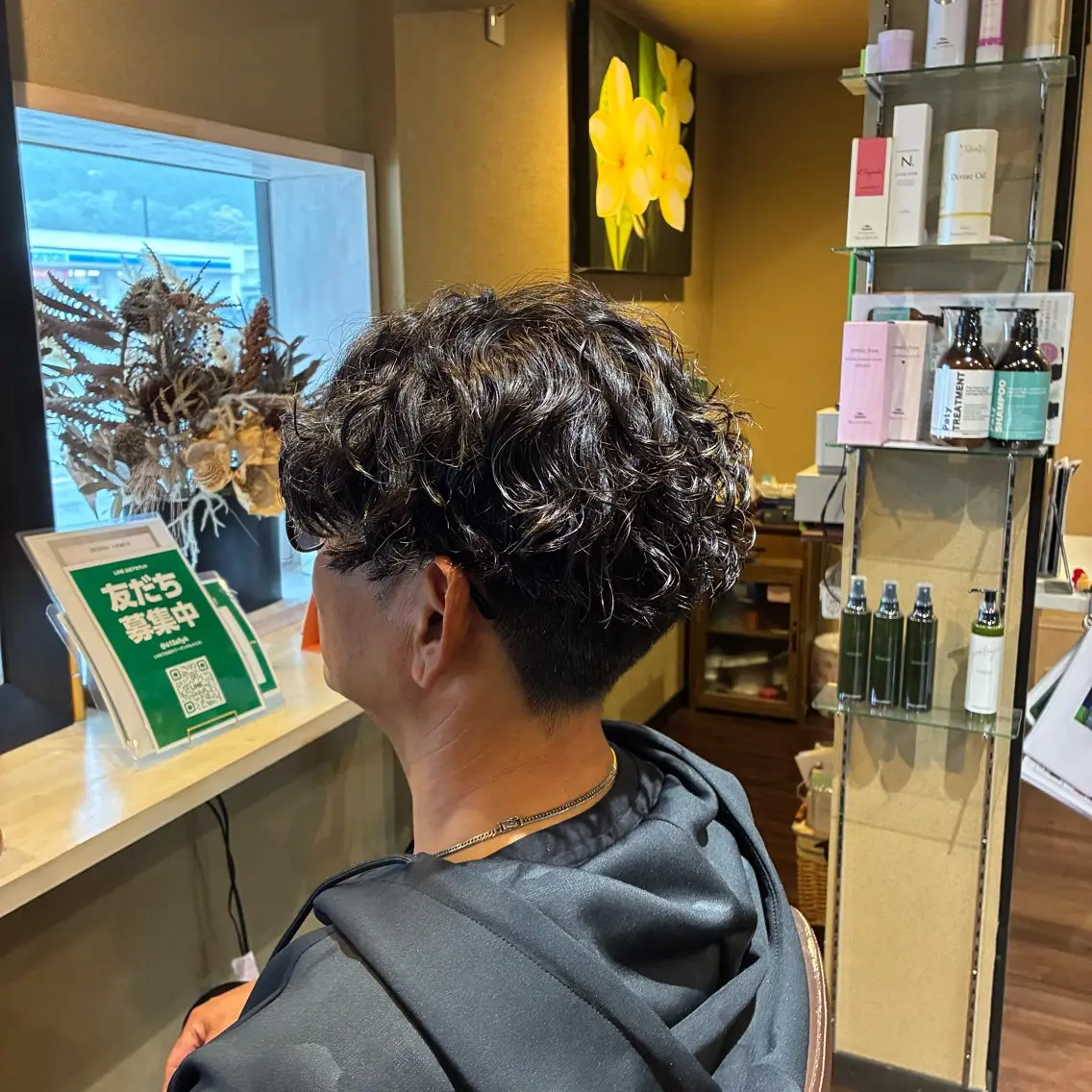 パーマ メンズ メンズパーマ スパイラルパーマ 梅田 花音のヘアスタイル