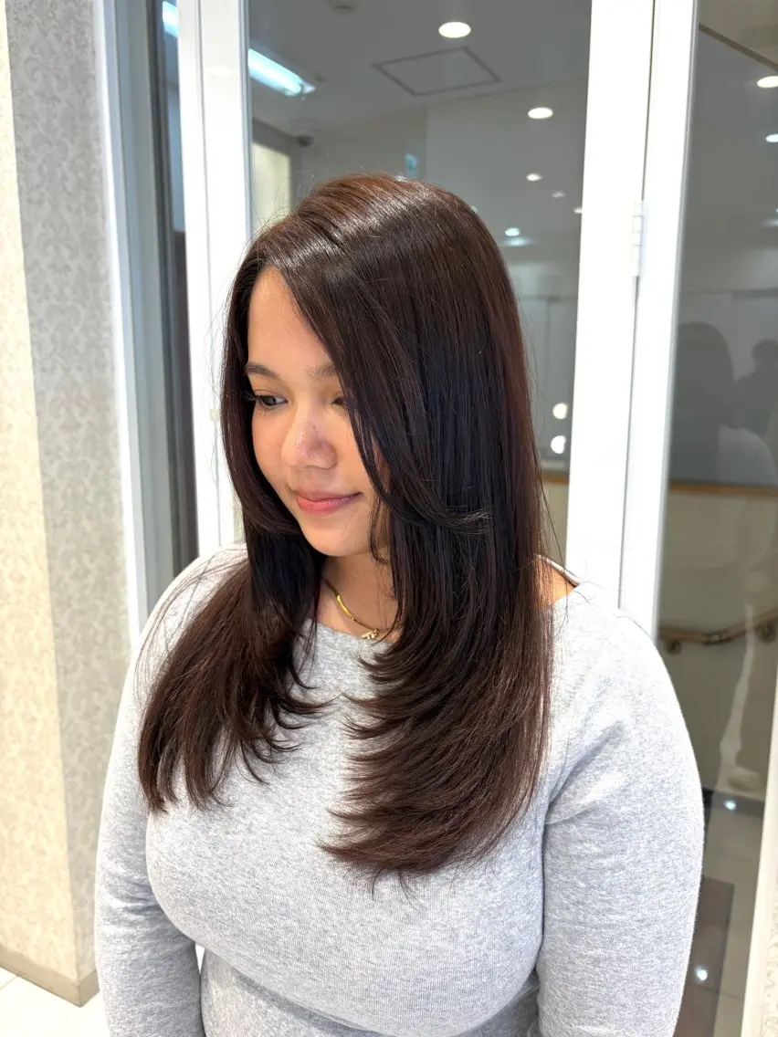 ロング ヘアカラー トリートメント 🍒Natsuka /ガーリー/アレンジのヘアスタイル