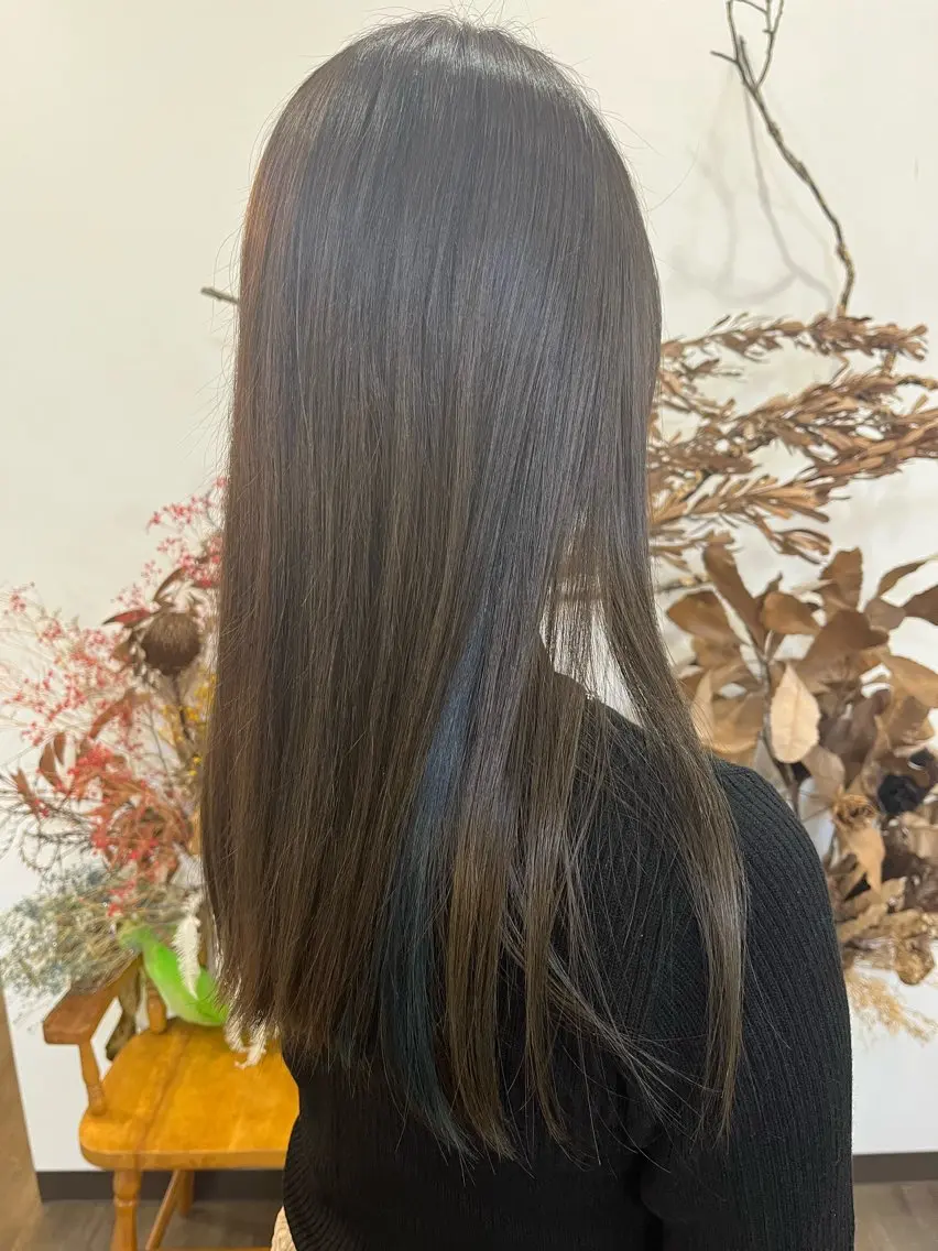 セミロング カット ヘアカラー トリートメント 艶感透明感カラー◎ 大分 Keigoのヘアスタイル