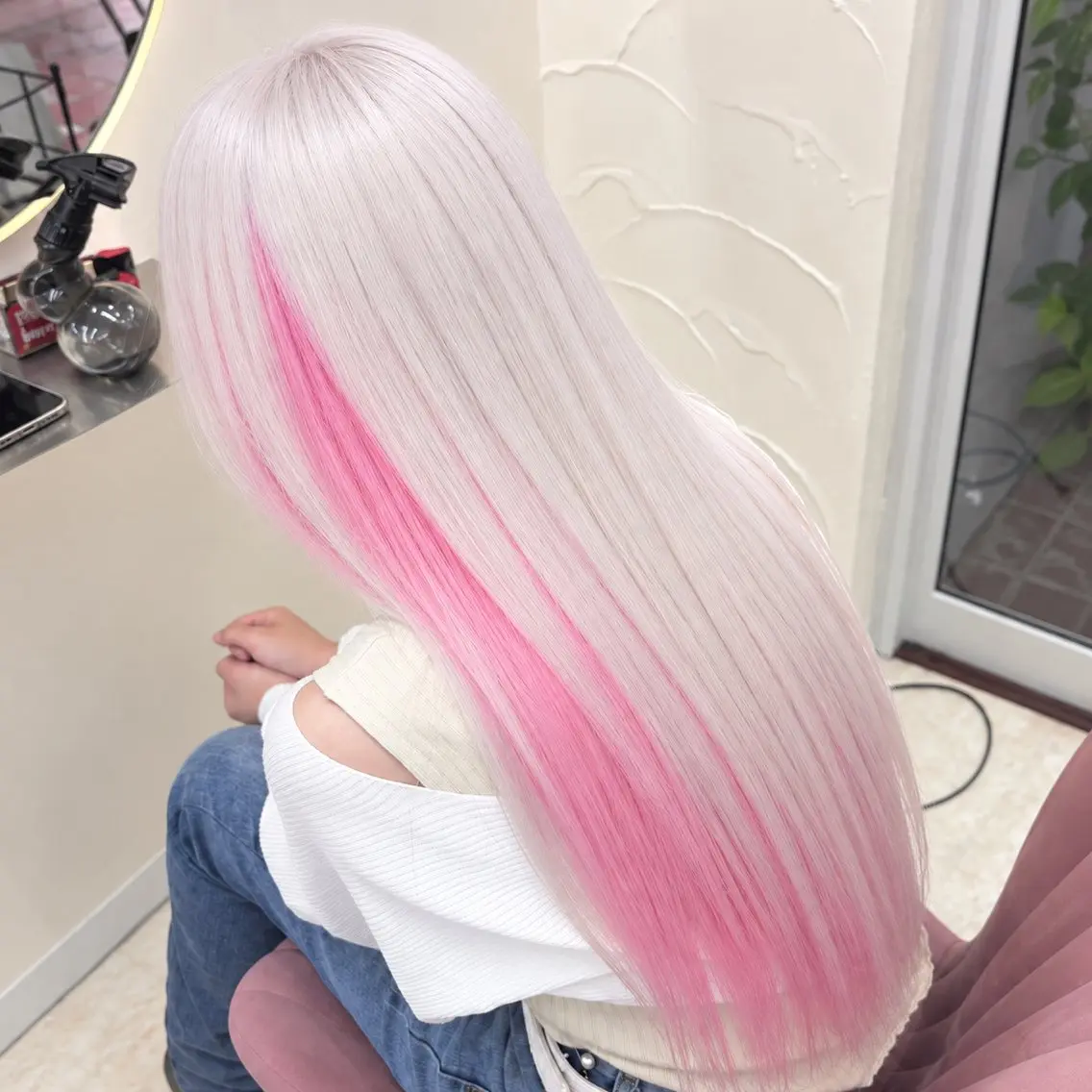 ロング カラー ヘアカラー トリートメント ヘッドスパ ハイトーン/ブリーチ 職人/森山陽向のヘアスタイル