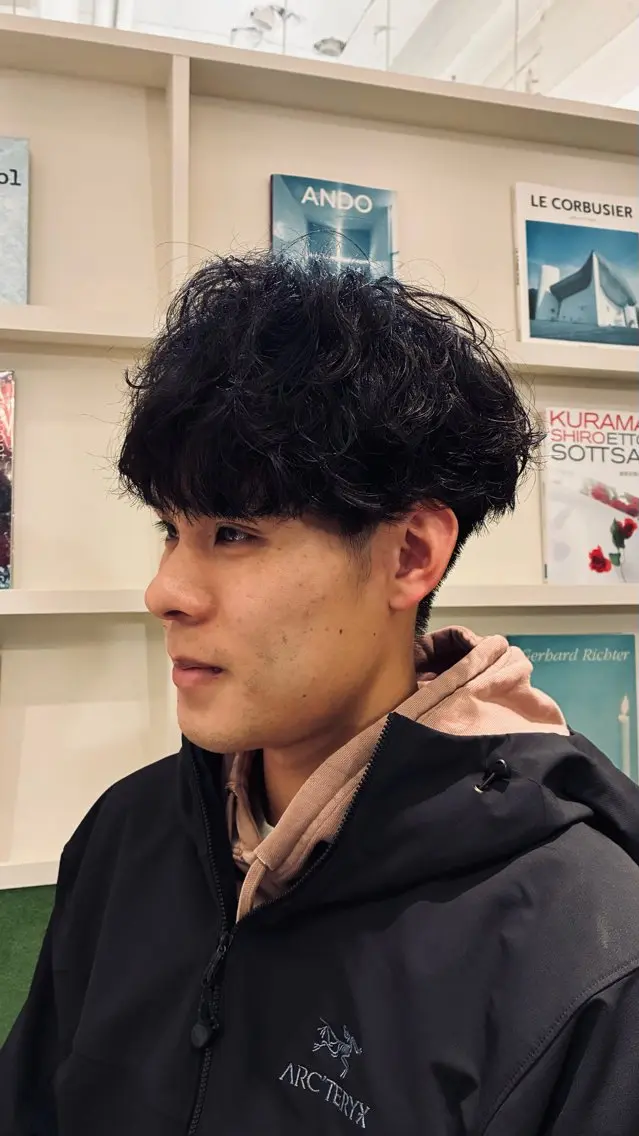 メンズ マッシュ メンズパーマ カット パーマ 倉島 拓哉のヘアスタイル